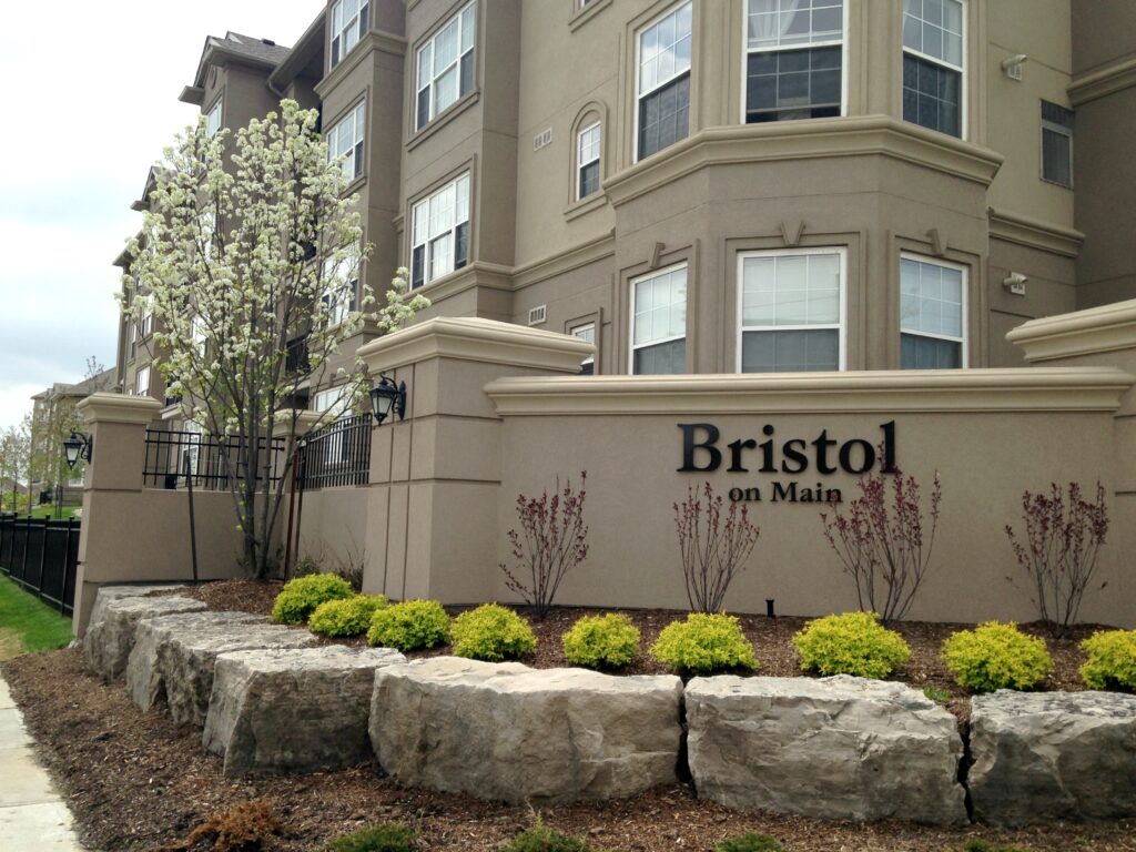 Bristol on Main Development Sign in Milton