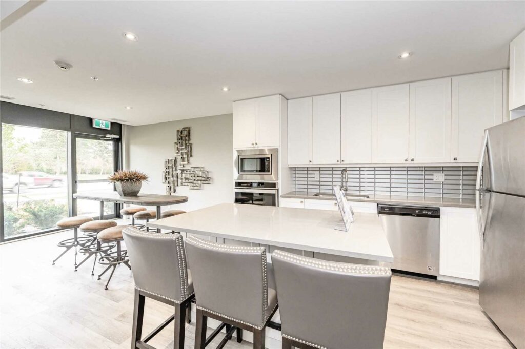 6TEN Condos - 610 Farmstead Drive - Party Room Kitchen Image